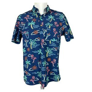 THE NUTTER by CHUBBIES Neon Light Short Sleeve Popover Shirt